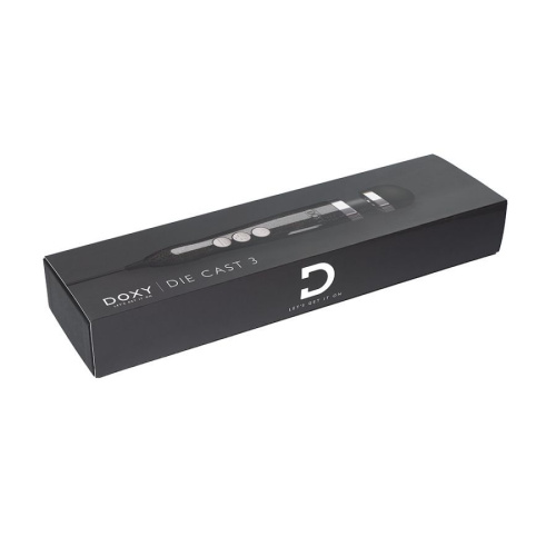 Черный жезловый вибратор Doxy Die Cast 3 фото 5