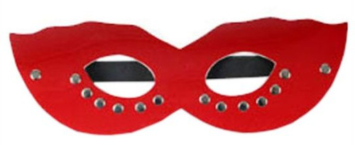 Красная маска CLASSIC с заклёпками фото 2