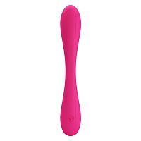 Розовый гнущийся водонепроницаемый вибратор Yedda - 17 см.