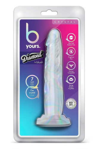 Прозрачный фаллоимитатор-реалистик Crystal - 19 см. фото 3