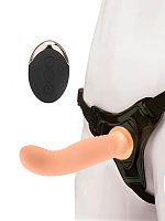 Женский вибрострапон со съемной насадкой и пультом ДУ