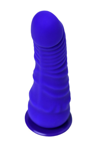Фиолетовый силиконовый страпон - 14,5 см. фото 6