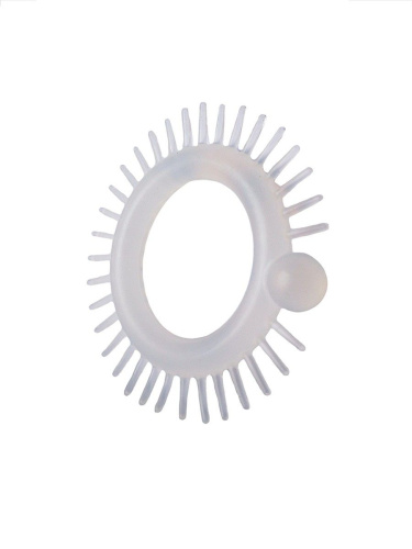 Эластичное эрекционное кольцо с шипиками и шариком фото 5 Эластичное эрекционное кольцо с шипиками и шариком фото 5