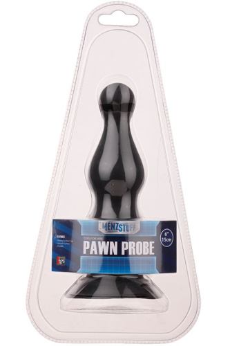 Чёрная анальная пробка с тонким кончиком MENZSTUFF PAWN PROBE BLACK - 15 см. фото 2 Чёрная анальная пробка с тонким кончиком MENZSTUFF PAWN PROBE BLACK - 15 см. фото 2