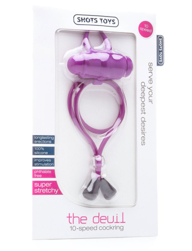 Утягивающее лассо фиолетового цвета с вибрацией The Devil фото 2 Утягивающее лассо фиолетового цвета с вибрацией The Devil фото 2
