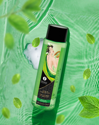 Гель для душа Sensual Mint с ароматом мяты - 370 мл. фото 4