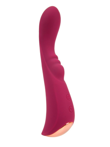 Малиновый вибратор для G-стимуляции - 19,1 см. Малиновый вибратор для G-стимуляции - 19,1 см.