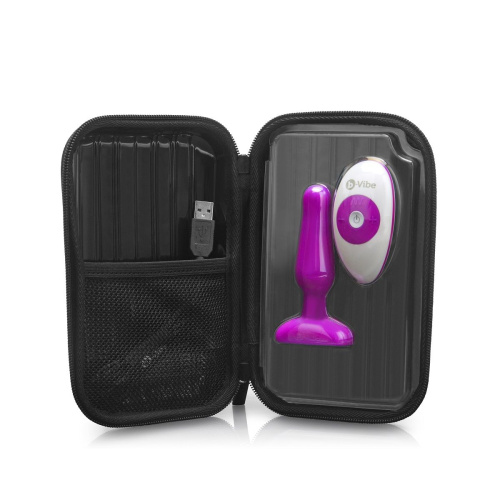 Анальная вибропробка NOVICE REMOTE CONTROL PLUG FUCHSIA - 10,2 см. фото 5