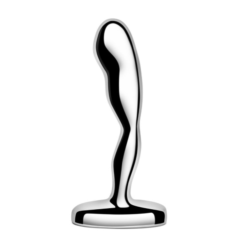 Стальной стимулятор простаты Stainless Steel Prostate Plug - 11,5 см. фото 3