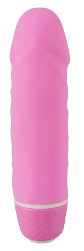 Розовый миниатюрный вибратор Mini Little Darling - 12,5 см. фото 2
