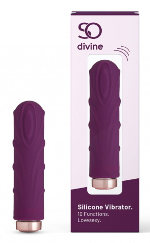 Фиолетовая вибропуля Love Sexy Silky Touch Vibrator - 9,4 см. фото 3