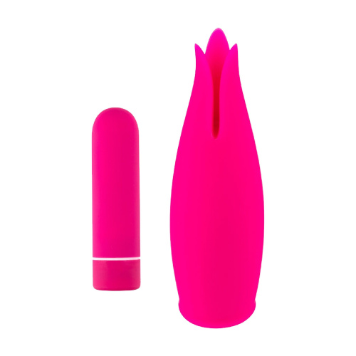 Розовая перезаряжаемая вибропуля с мягкой насадкой фото 3 Розовая перезаряжаемая вибропуля с мягкой насадкой фото 3