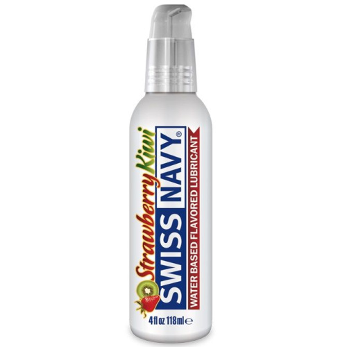 Лубрикант Swiss Navy Strawberry Kiwi Lube с ароматом клубники и киви - 118 мл. фото 2