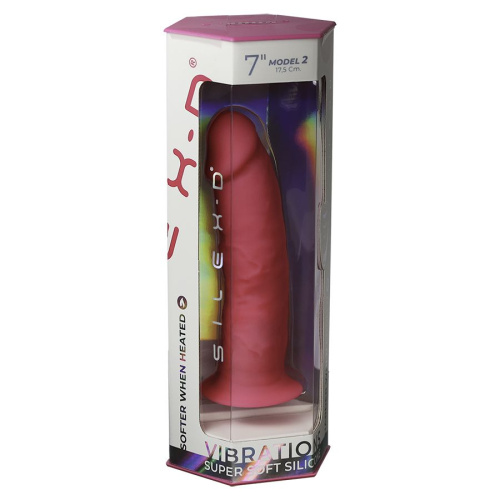 Розовый вибратор-реалистик SileXD Model 2 7  - 17.5 см. фото 3 Розовый вибратор-реалистик SileXD Model 2 7  - 17.5 см. фото 3
