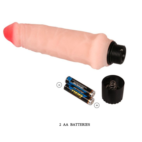 Вибратор телесного цвета  Realistic Cock Vibe - 15,5 см. фото 3