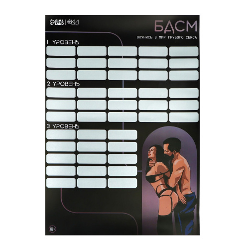 Плакат для двоих со скретч-слоем «БДСМ» фото 3 Плакат для двоих со скретч-слоем «БДСМ» фото 3