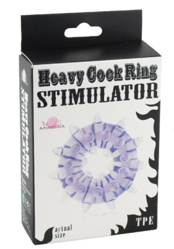Розовое кольцо на пенис Heavy Cock Ring Stimulator фото 2