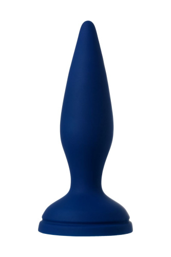 Синяя анальная вибровтулка OPlay Unico с пультом ДУ - 13,5 см. фото 3