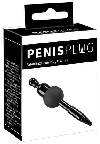 Черный уретральный вибростимулятор Vibrating Penis Plug фото 8