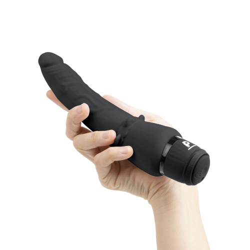 Черный анальный вибратор 7  Slim Anal Realistic Vibrator - 20 см. фото 2