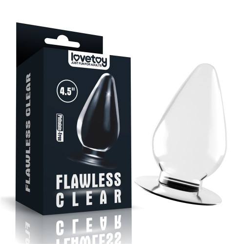 Прозрачная анальная пробка Flawless Clear Anal Plug - 11,5 см. фото 2