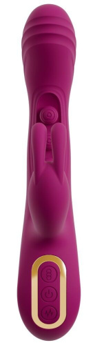 Лиловый вибратор-кролик 2 Function Vibrator Squirting - 22,5 см. фото 5