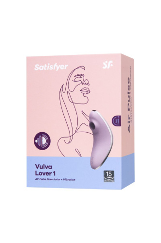 Сиреневый вакуум-волновой вибростимулятор клитора Satisfyer Vulva Lover 1 фото 8