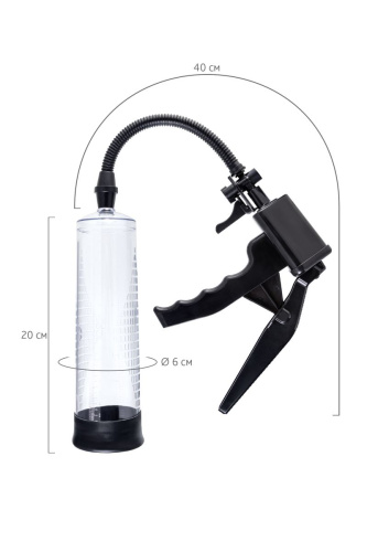 Прозрачная механическая помпа для пениса Mads фото 4 Прозрачная механическая помпа для пениса Mads фото 4