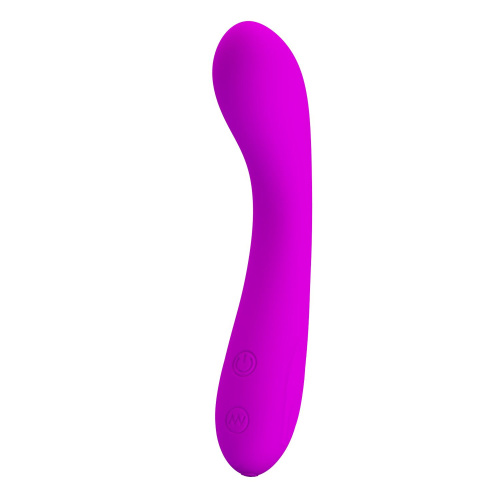 Лиловый изогнутый вибратор Tony - 16 см. Лиловый изогнутый вибратор Tony - 16 см.