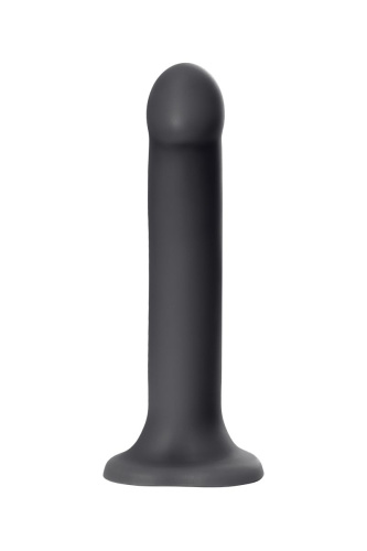 Черный фаллос на присоске Silicone Bendable Dildo XL - 20 см. фото 3