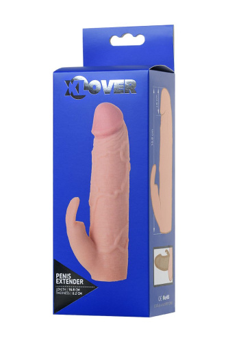 Телесная насадка Toyfa XLover для увеличения размера - 16,8 см. фото 8