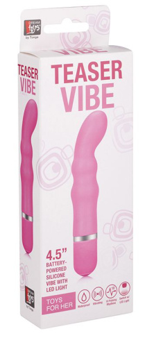 Розовый силиконовый вибратор NEON TEASER VIBE PINK - 11,4 см. фото 2 Розовый силиконовый вибратор NEON TEASER VIBE PINK - 11,4 см. фото 2