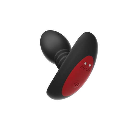 Черная анальная вибропробка Anal Vibrator с пультом ДУ - 13,5 см. фото 7