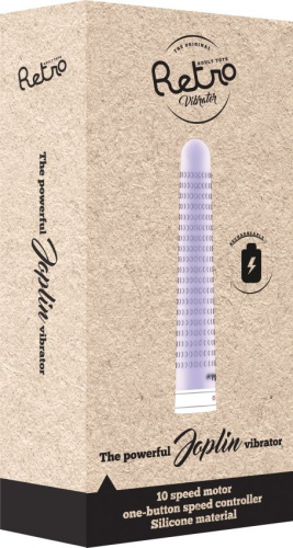 Фиолетовый вибратор в стиле ретро Joplin - 17 см. фото 2