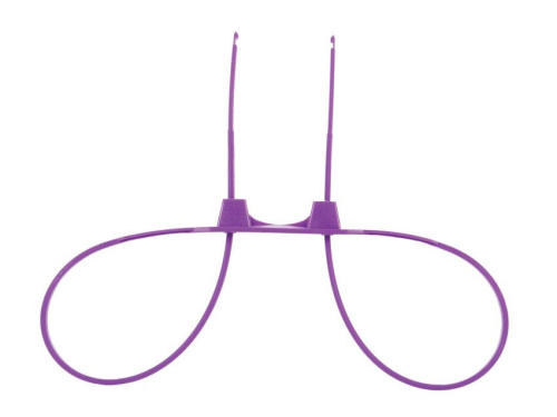 Фиолетовые пластиковые наручники Zip Tie Cuffs