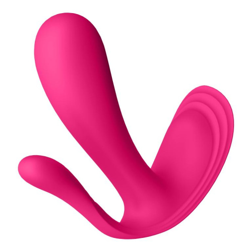 Розовый анально-вагинальный вибромассажер Top Secret+ фото 4