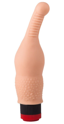 Анальный вибромассажер с тонким кончиком - 20,5 см.