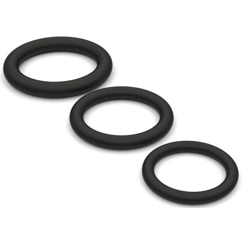 Набор из 3 черных эрекционных колец «Оки-Чпоки» фото 6