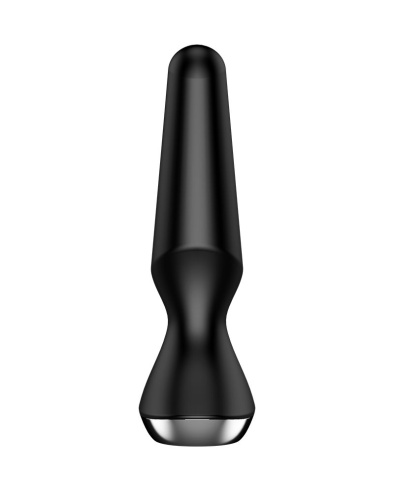 Черная анальная пробка с вибрацией Satisfyer Plug-ilicious 2 - 14 см. фото 4