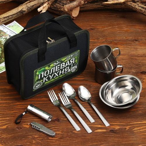 Набор для пикника «Полевая кухня» из 10 предметов фото 2
