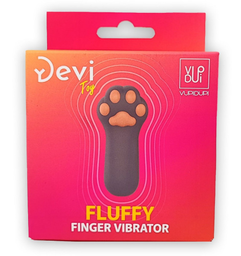 Насадка на палец в форме лапки Finger Vibrator Fluffy фото 2
