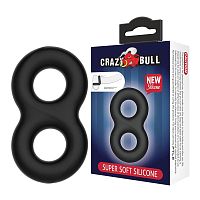 Двойное эластичное эрекционное кольцо Super Soft Silicon