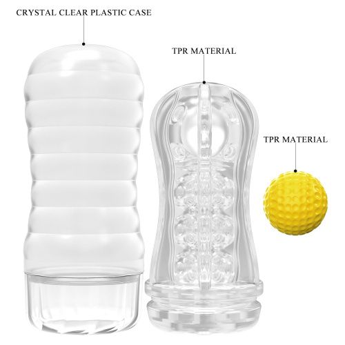Прозрачный текстурированный мастурбатор Vacuum Cup Masturbator Stellar фото 5