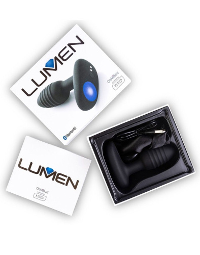 Черный интерактивный вибратор OhMiBod Lumen for Kiiroo с подсветкой - 10,2 см. фото 5