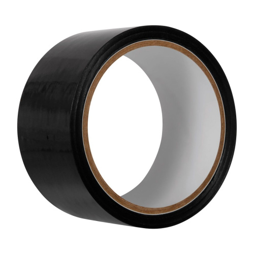 Черная лента для бондажа Black Bondage Tape - 20 м. фото 2