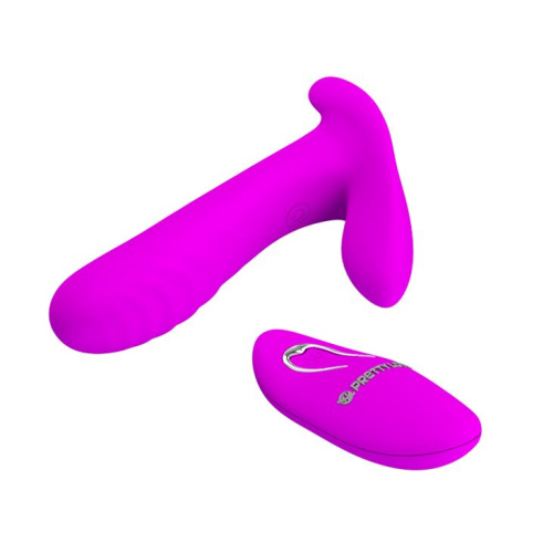 Лиловый мультифункциональный вибратор Remote Control Massager фото 5