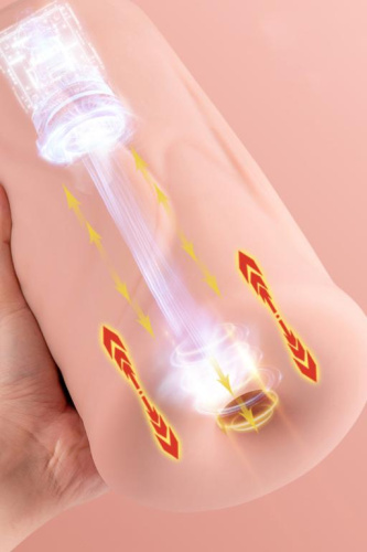 Большой реалистичный мастурбатор с функцией пенетрации фото 6