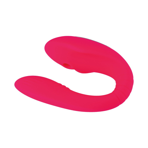 Розовый U-образный стимулятор для пар с пультом ДУ фото 2 Розовый U-образный стимулятор для пар с пультом ДУ фото 2