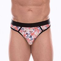 Мужские трусы-стринги с принтом в виде разноцветных ракушек Мужские трусы-стринги с принтом в виде разноцветных ракушек