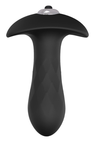 Черная анальная вибровтулка Single Speed Diamond Plug - 10 см. Черная анальная вибровтулка Single Speed Diamond Plug - 10 см.